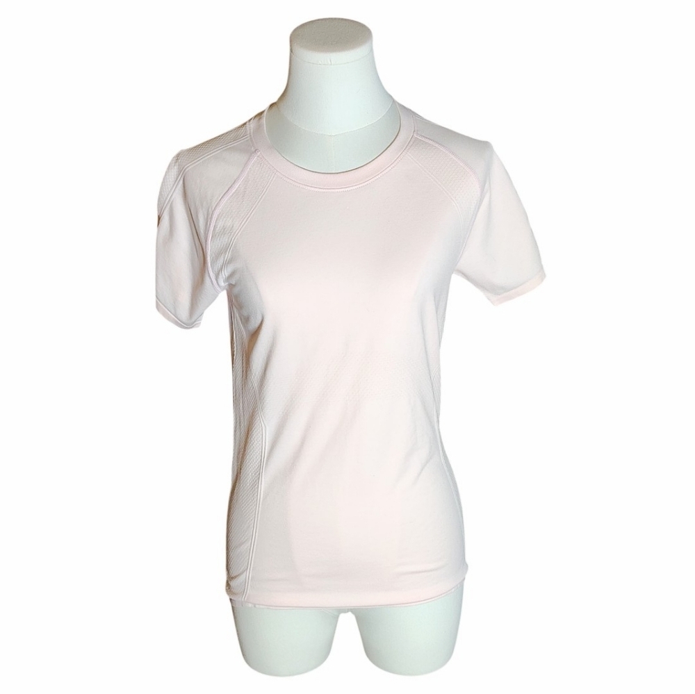 Ryka Pale Pink Seamless Anti Chafing Flexible Stretch Sporty Tee Size Large